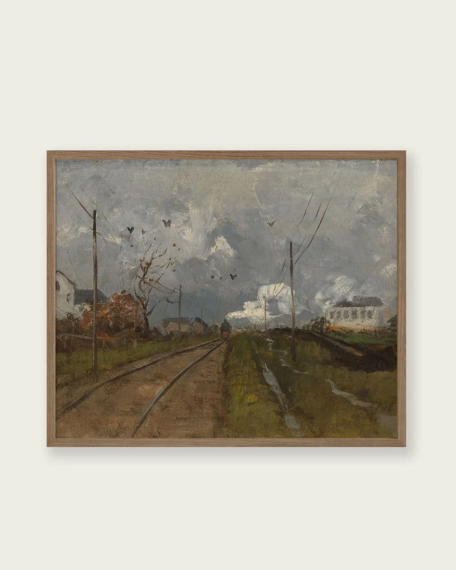 "The Train Is Arriving" Art Print - Lone Fox Best Seller Wall Art Decor