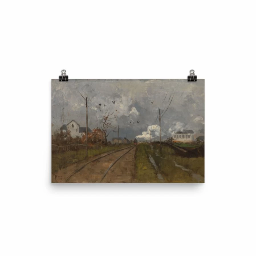 "The Train Is Arriving" Art Print - Lone Fox Best Seller Wall Art Decor