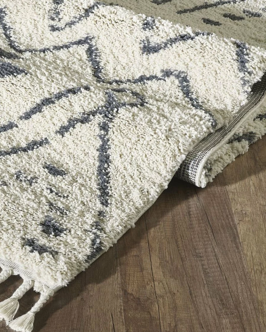 "Modern Abstract Shag Rug – Plush Soft Floor Carpet for Living Room and Bedroom"