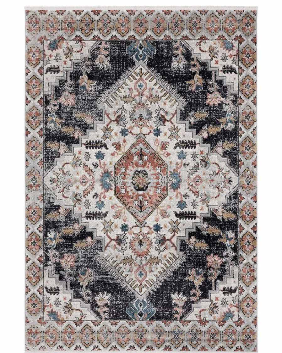 "Lone Fox Ryder Turkish Rug – Handmade Vintage Bohemian Style Area Rug for Living Room"