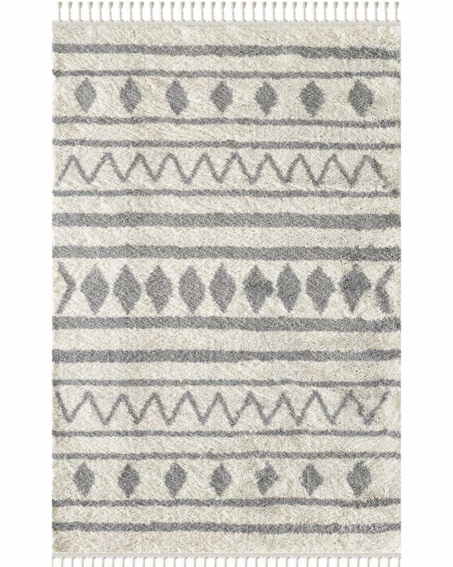 Lone Fox New Nelly Shag Rug - Soft Fluffy Shaggy Area Rug for Cozy Home Decor