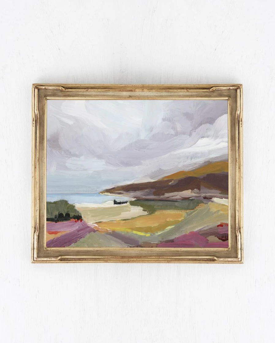 "Laurie Anne Art 'Little Sur' Coastal Landscape Canvas Wall Art Print"