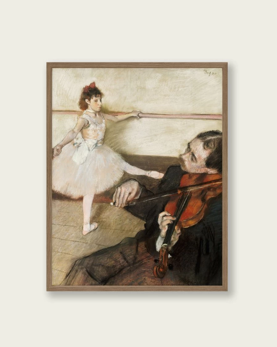 "The Dance Lesson" by Lone Fox - Premium Art Print for Home Decor