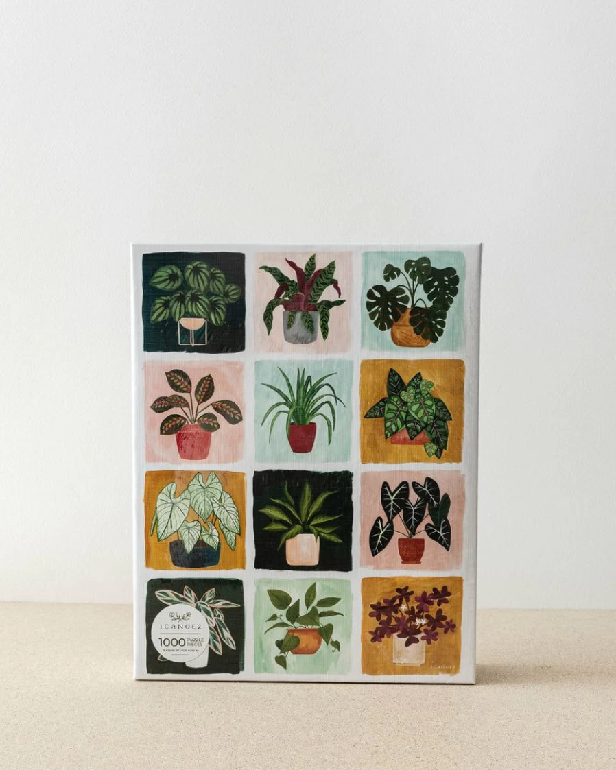 "Premium 1000-Piece Canoe Best Sellers Houseplants Jigsaw Puzzle for Adults"
