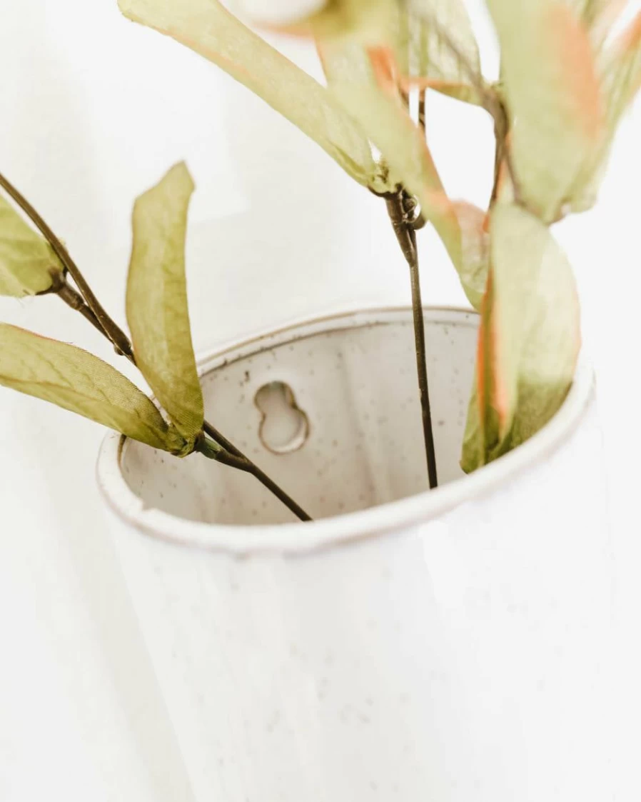 Modern Ceramic Wall Planter – Handcrafted Hanging Pot for Indoor Plants, Boho Home Decor