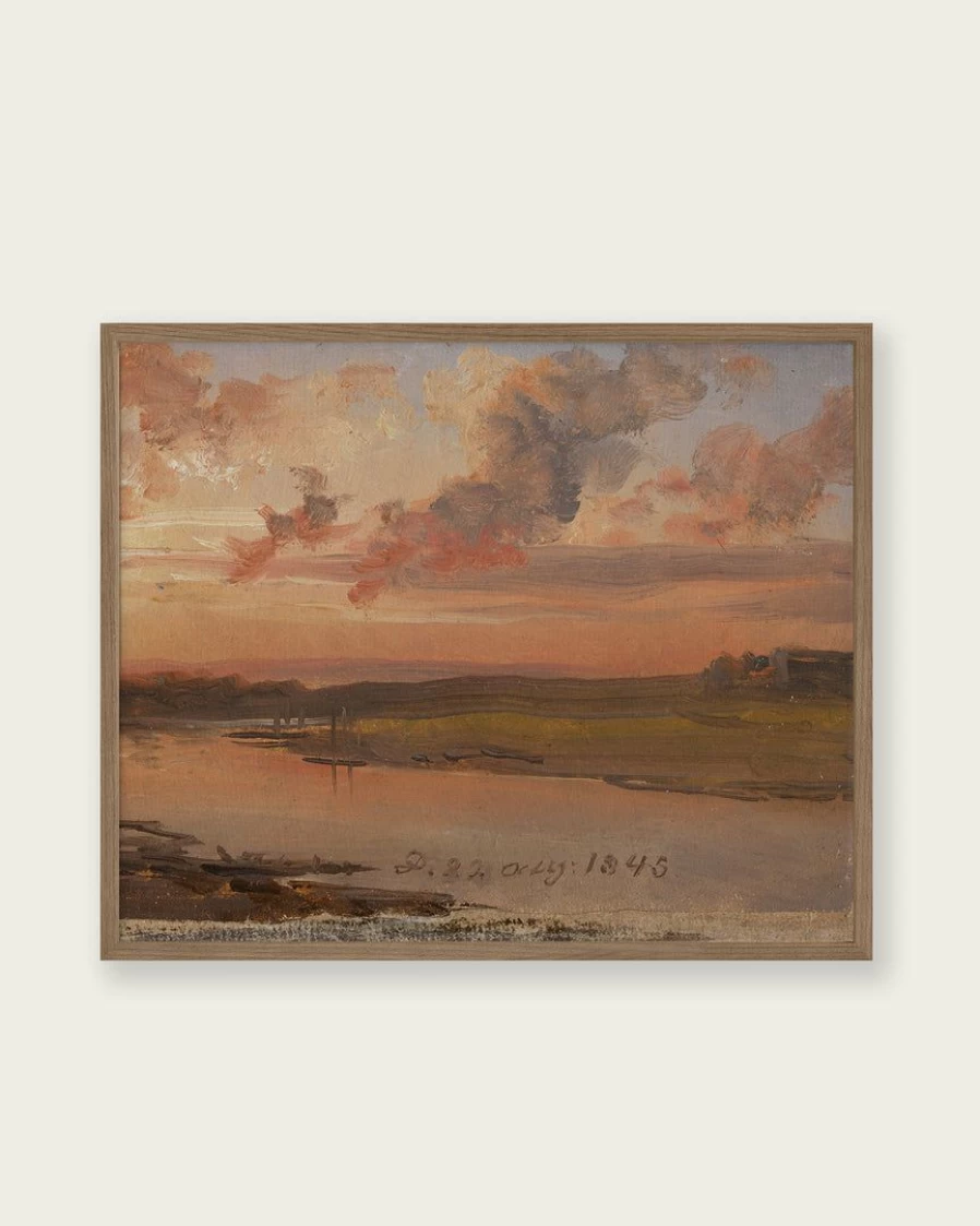 "Lone Fox 'The Elbe In The Evening' Art Print – Premium Wall Art Decor Best Seller"