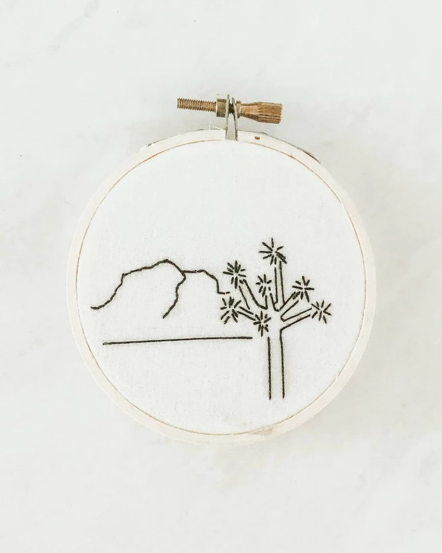 "DIY Joshua Tree Embroidery Kit for Beginners – Creative Handcraft Stitching Set"