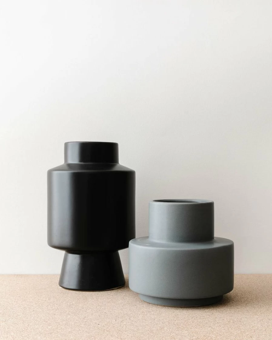 Lone Fox Handcrafted Ceramic Totem Vases - Unique Boho Home Decor