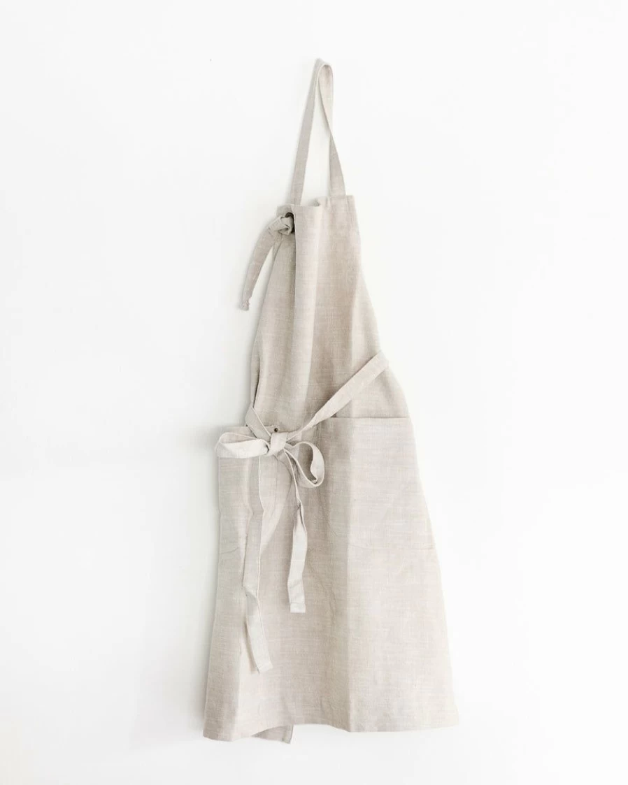 "Lone Fox Fleur Slub Apron - Stylish and Durable Kitchen Apron for Cooking and Baking"
