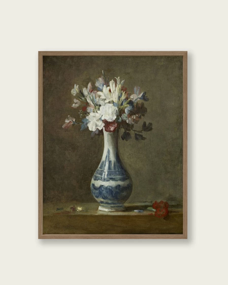 "Lone Fox 'A Vase Of Flowers' Floral Art Print - Premium Wall Decor Best Seller"