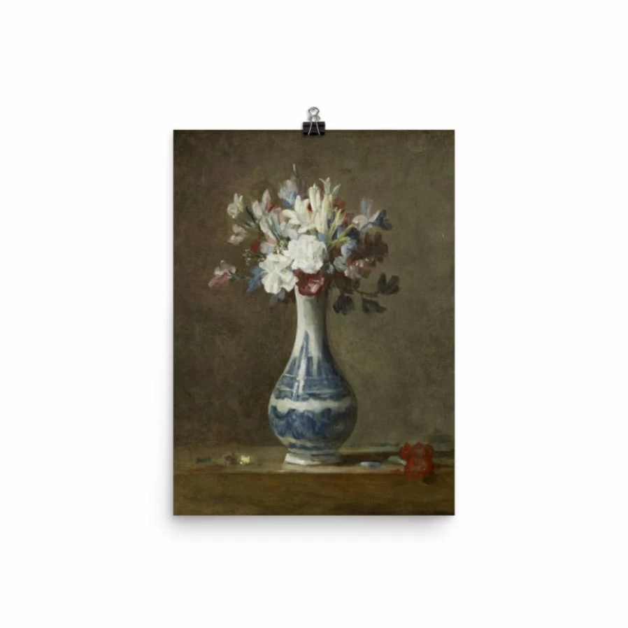 "Lone Fox 'A Vase Of Flowers' Floral Art Print - Premium Wall Decor Best Seller"