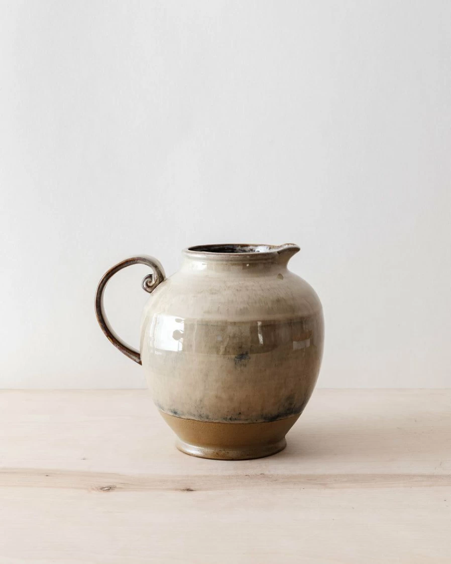 Handcrafted Jimena Stoneware Pitcher – Elegant Ceramic Water Jug for Home Decor