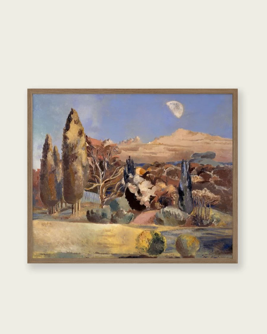 "Landscape Of The Moon's First Quarter Art Print – Lone Fox Best Sellers Collection"