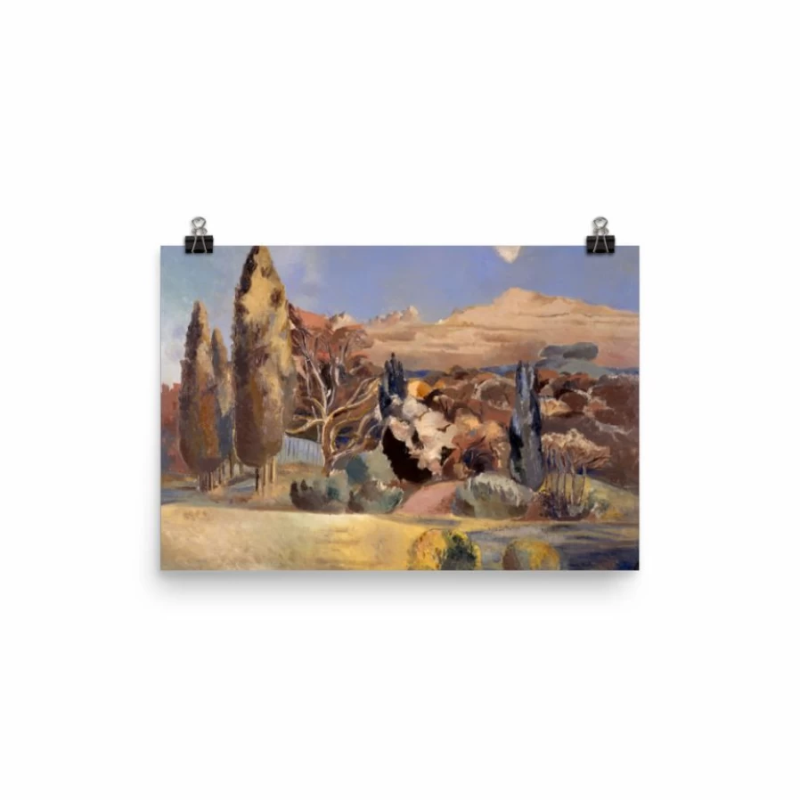 "Landscape Of The Moon's First Quarter Art Print – Lone Fox Best Sellers Collection"