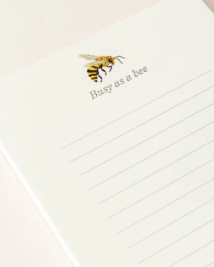 "Oana Befort 'Busy As A Bee' Creative Notepad – Stylish & Fun Design for Notes"