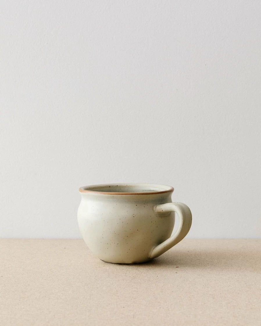 "Shai Stoneware Coffee Mug Set - 2 Handcrafted Creative Ceramic Mugs for Tea & Hot Drinks"