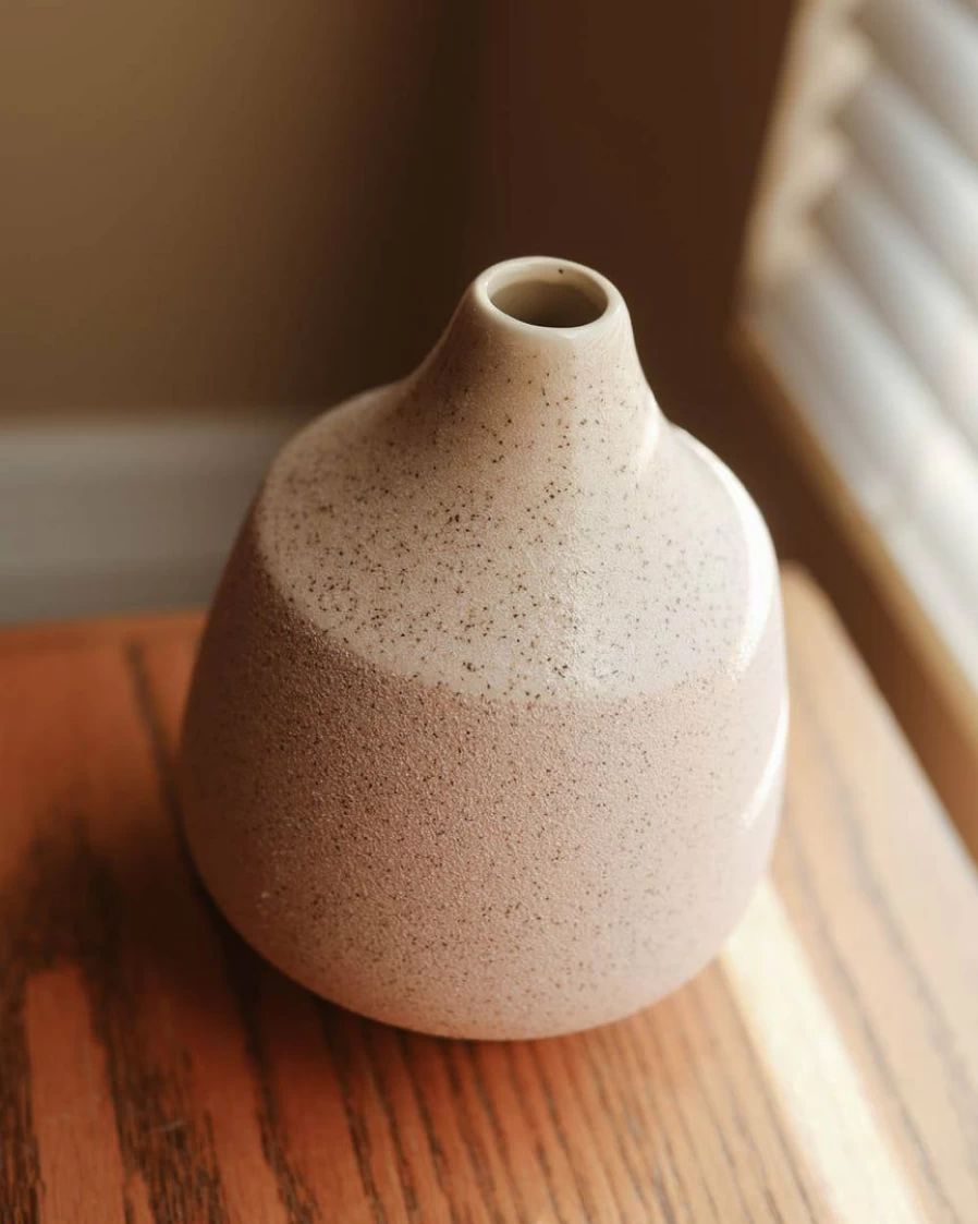 Lone Fox Mercury Glass Blush Pink Vase - Decorative Home Decor