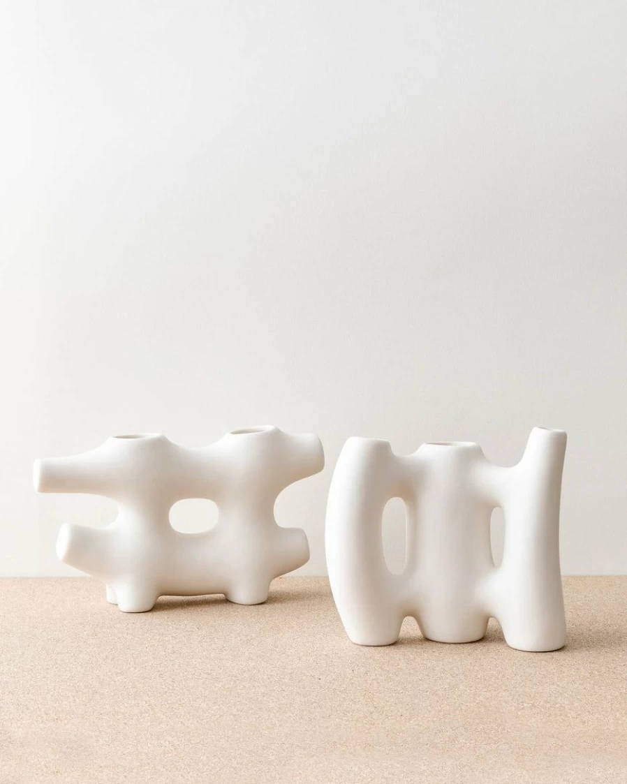 Lone Fox Ceramic Vase - Modern Othella Bud Design for Home Decor