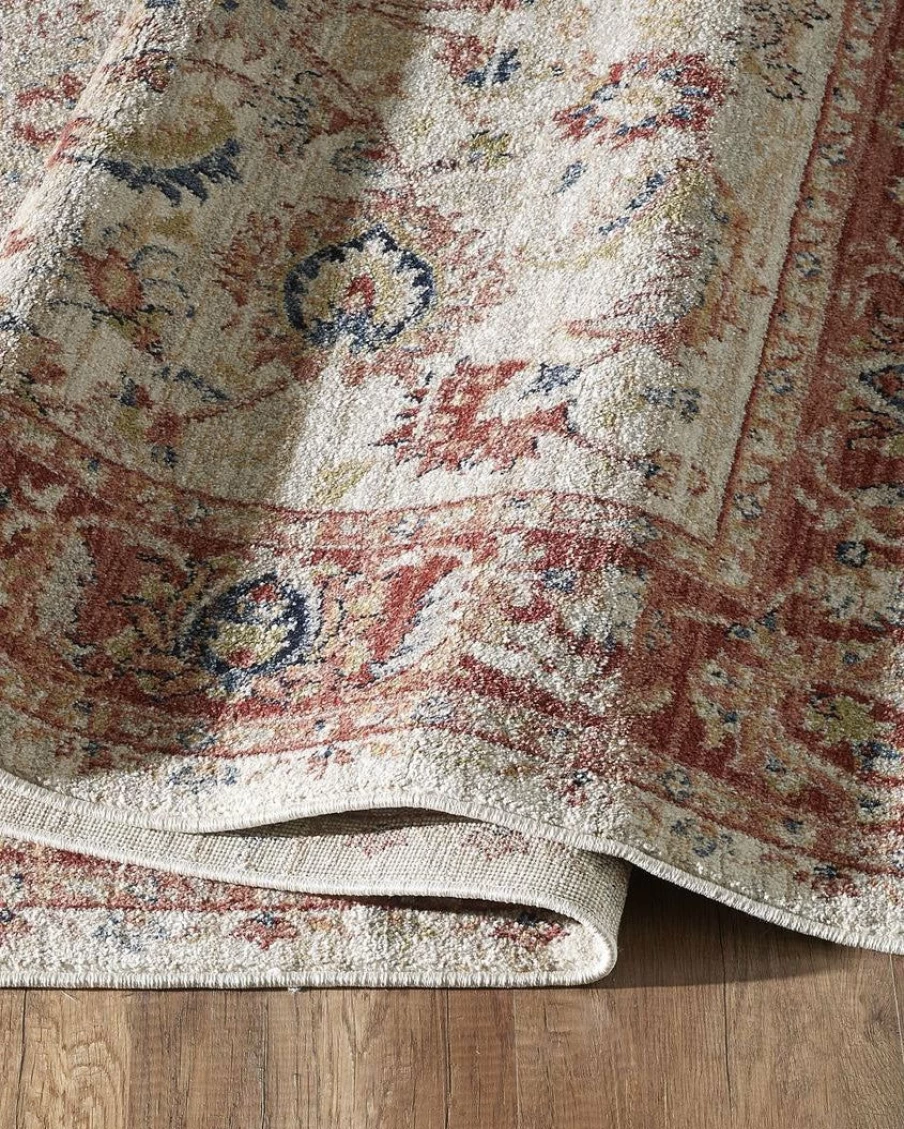 "Lone Fox Gisela Handmade Turkish Rug – Vintage Bohemian Distressed Design"