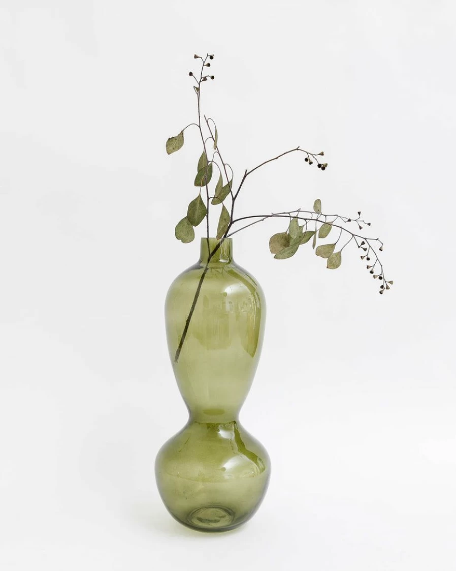 "Bloomingville Envy Glass Vase - Modern Decorative Vase for Home & Office"
