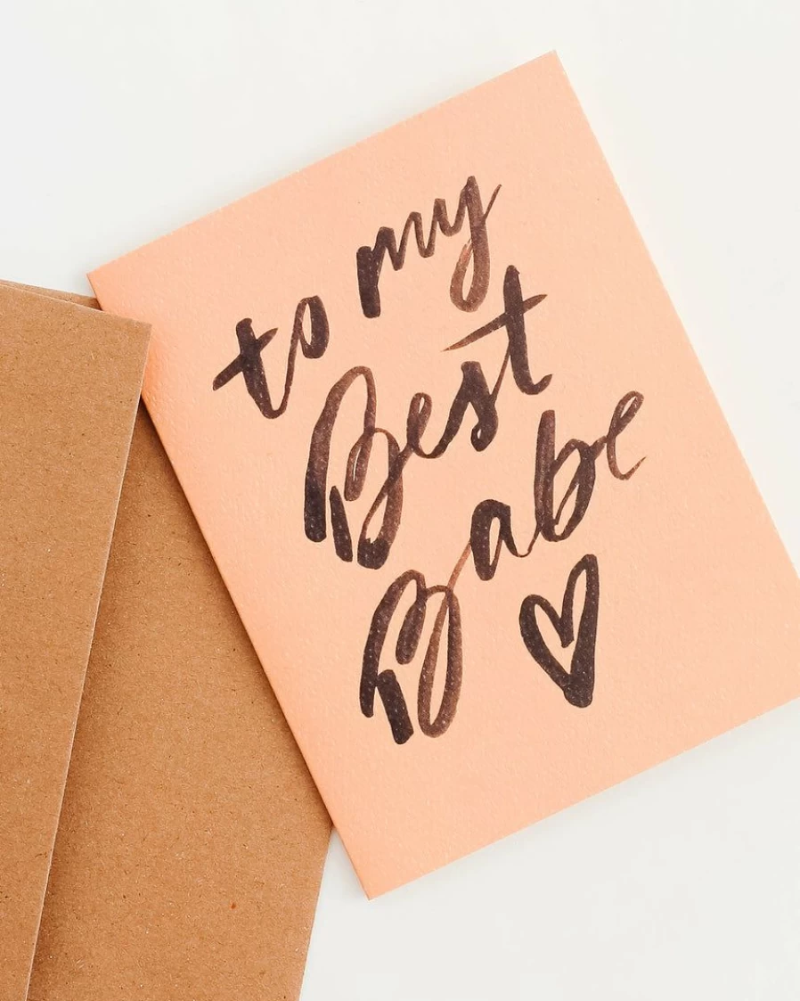 "Personalized Best Friend Card - Custom Daydream Prints Greeting Card for Her"