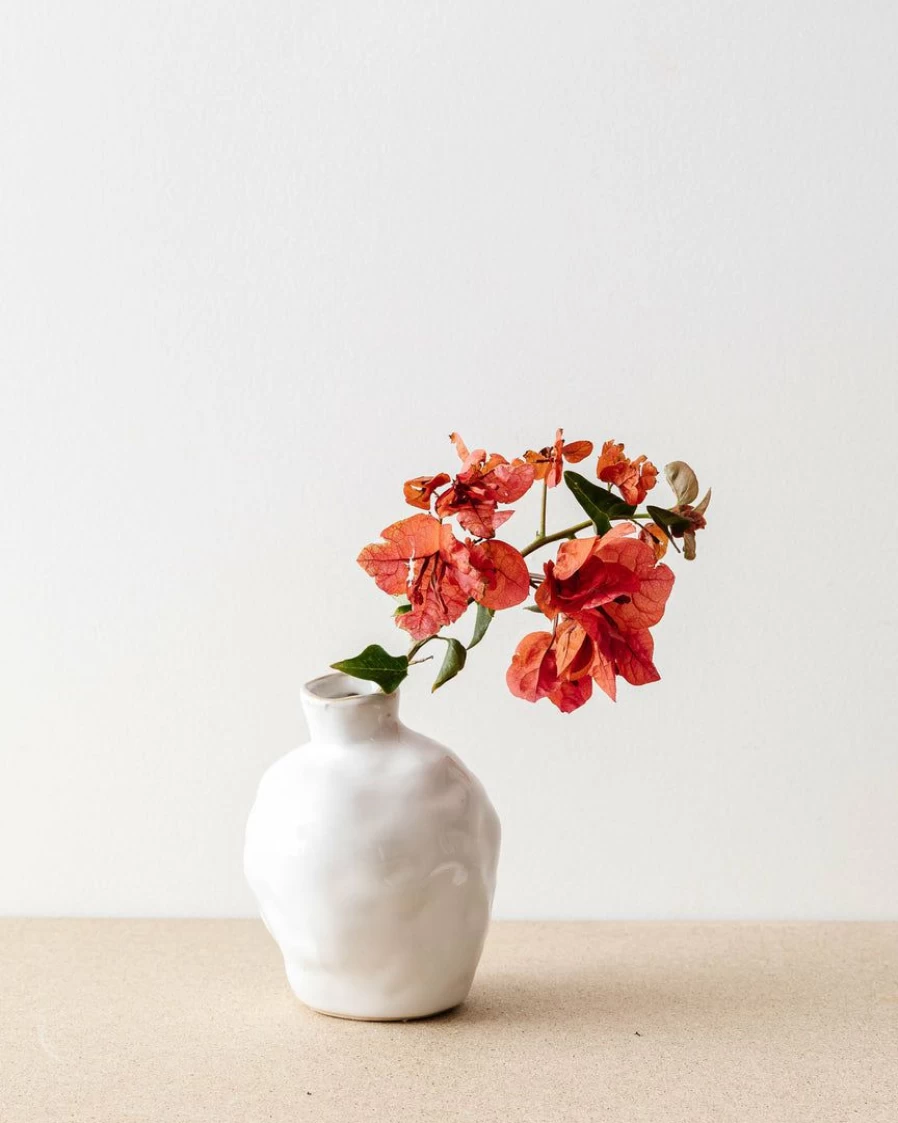 Dimpled Ceramic Bud Vase – 47Th & Main Modern Floral Decor