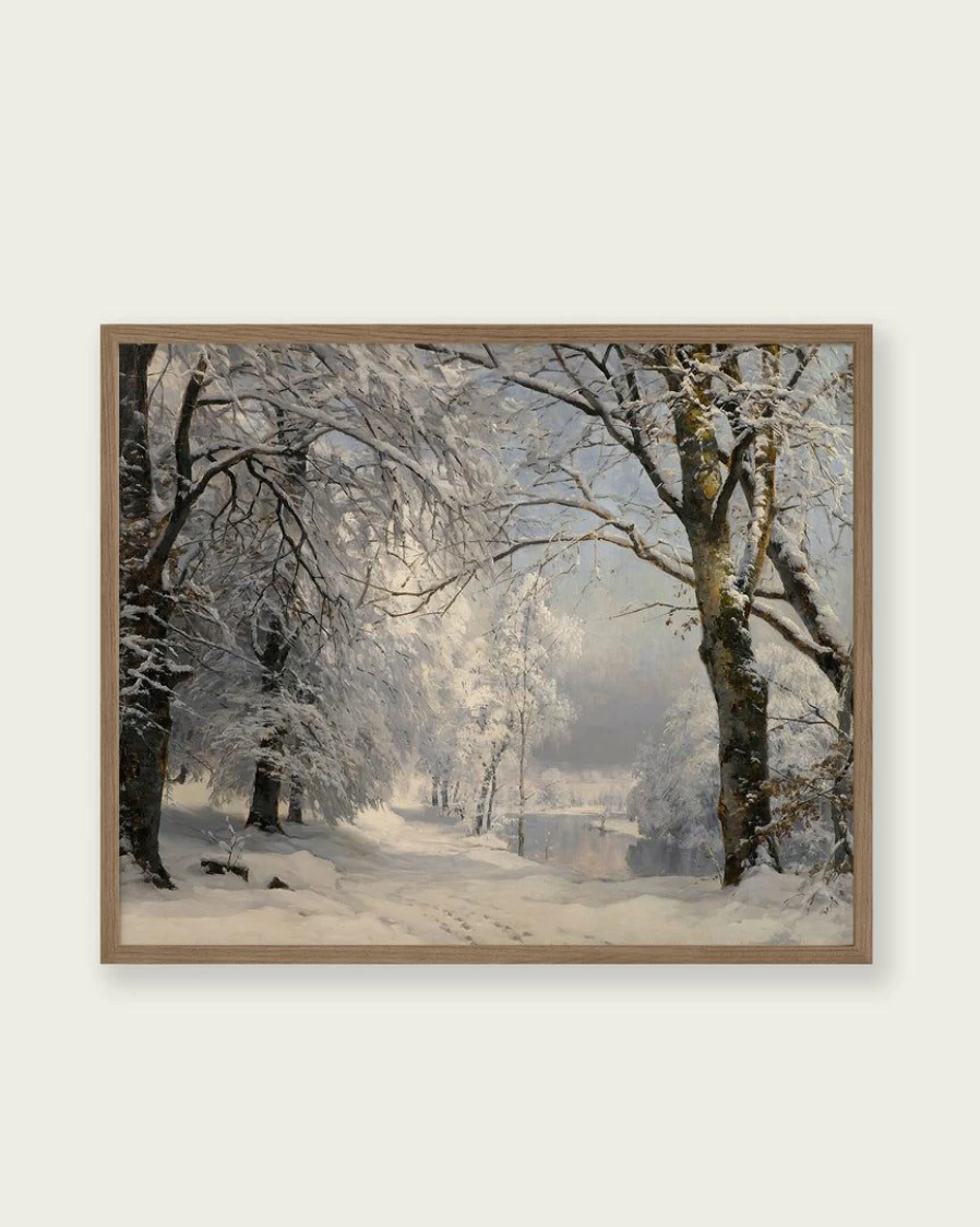 "Forest In Winter Art Print - Lone Fox Best Sellers Collection"