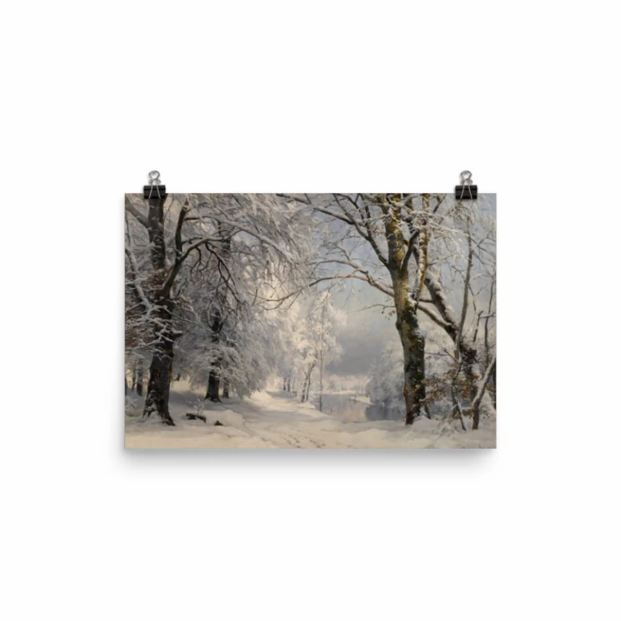 "Forest In Winter Art Print - Lone Fox Best Sellers Collection"