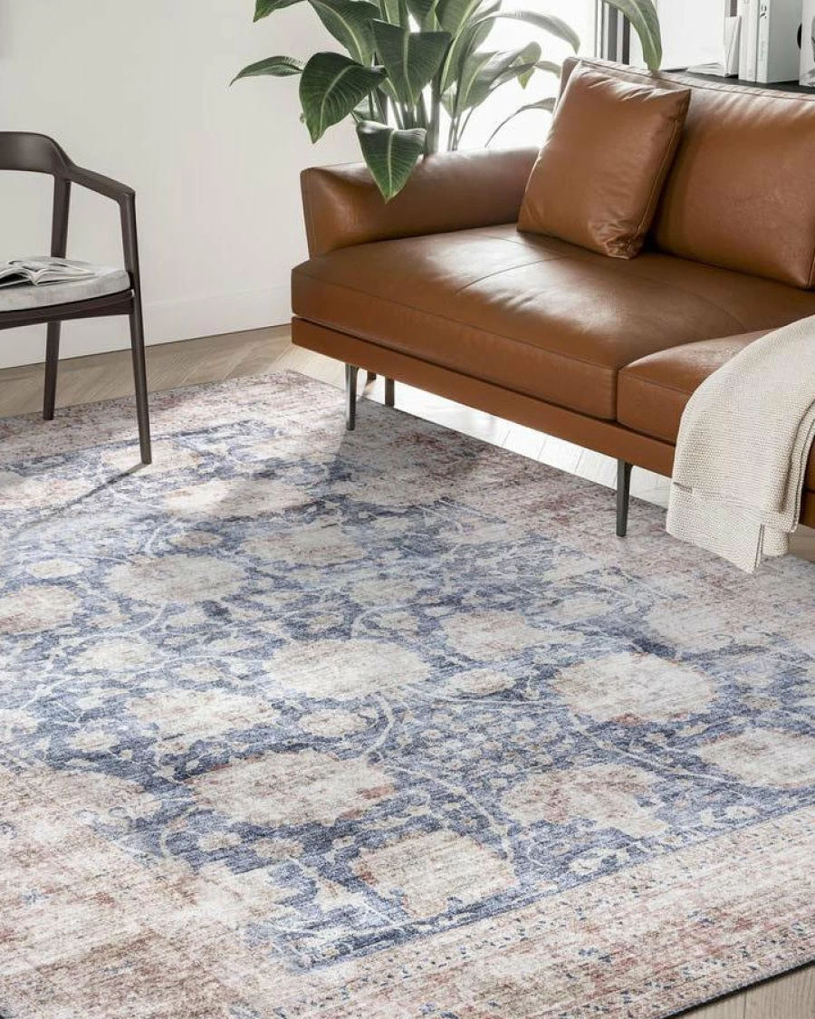 Lone Fox Emmery Modern Bohemian Area Rug - Stylish Handwoven Decor for Living Room & Bedroom