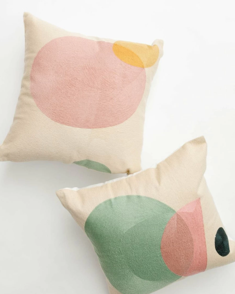 "Abstract Clay Pattern Decorative Pillow Cover - Modern Home Accent"