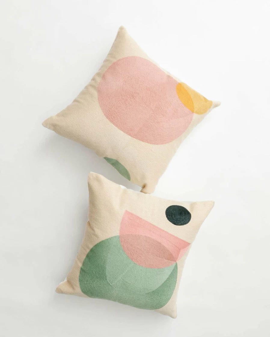 "Abstract Clay Pattern Decorative Pillow Cover - Modern Home Accent"