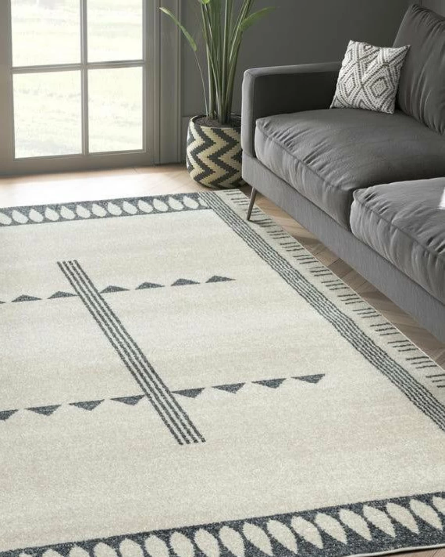 "Stylish Modern Ellery Area Rug by Lone Fox – Premium Soft Floor Covering for Home Decor"