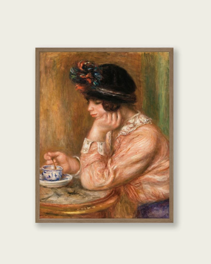 "Lone Fox 'Cup Of Chocolate' Art Print – Premium Wall Decor Best Seller"