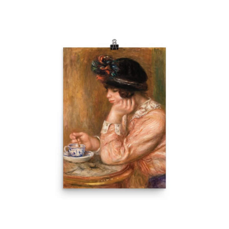 "Lone Fox 'Cup Of Chocolate' Art Print – Premium Wall Decor Best Seller"