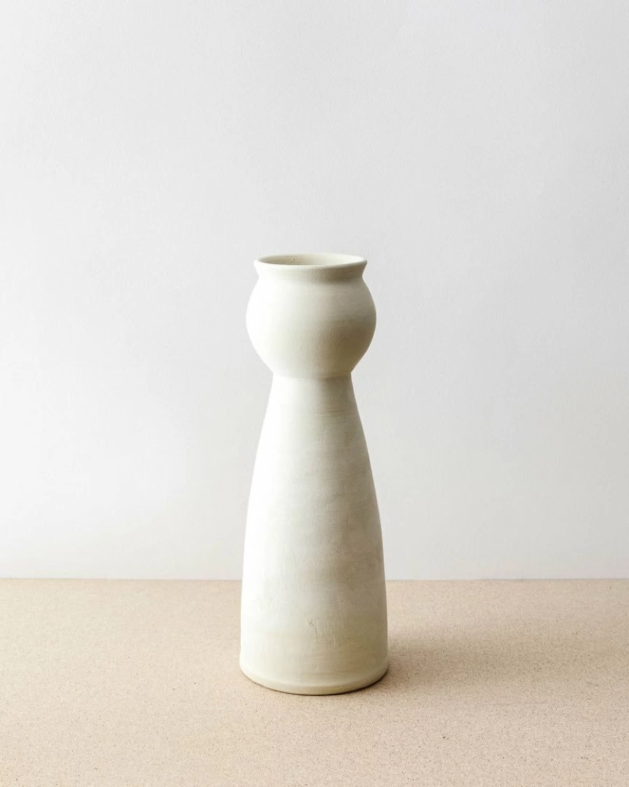 Handmade Thrown Ceramic Vase - Artisanal Pottery No. 4 by Alfareria La Nava
