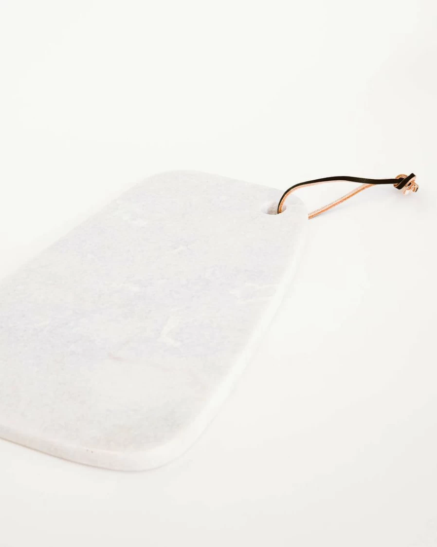 Lone Fox Marble Cheese Board with Lany Design - Elegant Serving Tray for Charcuterie & Entertaining
