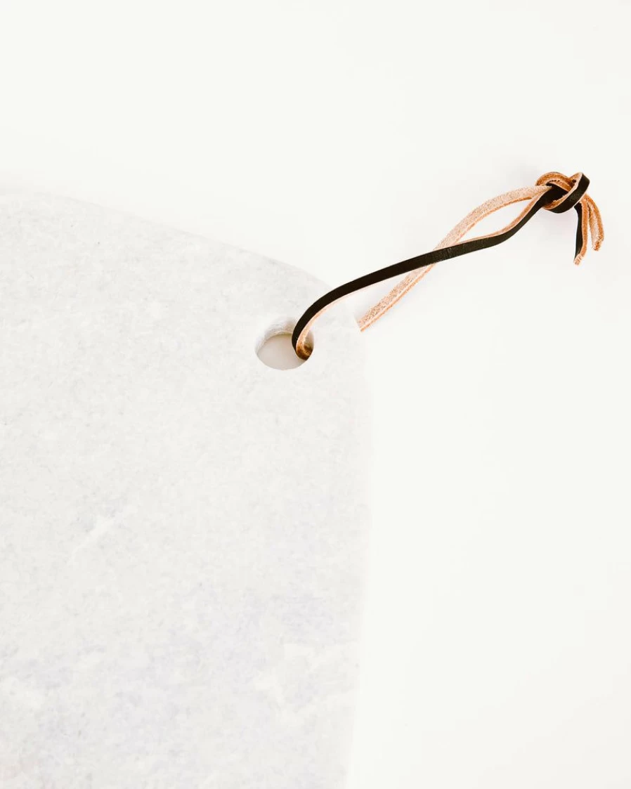Lone Fox Marble Cheese Board with Lany Design - Elegant Serving Tray for Charcuterie & Entertaining