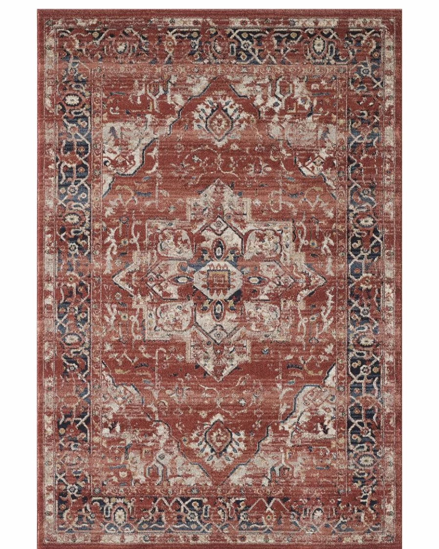 "Vintage Turkish Rug Handmade Wool Carpet Bohemian Decor Medallion Design"