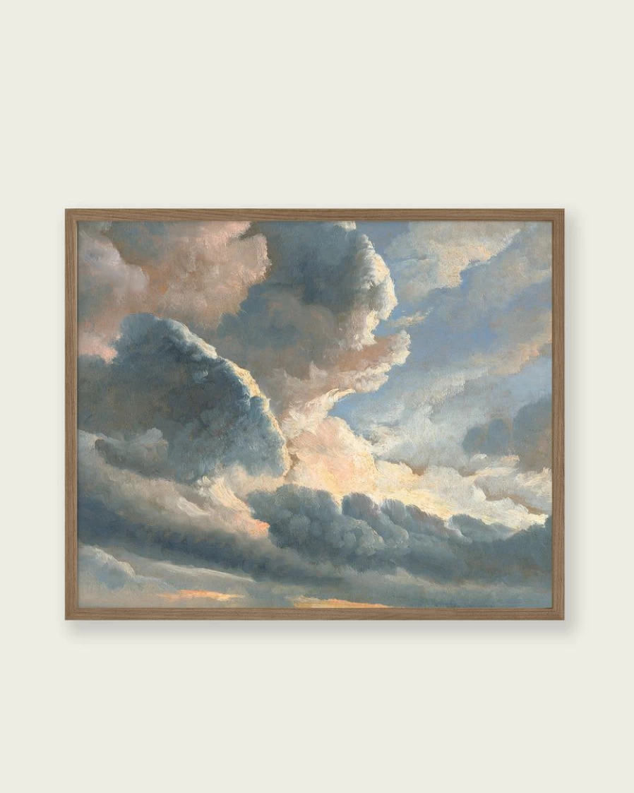 "Lone Fox 'Sunset Cloud Study Over Rome' Art Print - Landscape Wall Art Decor"
