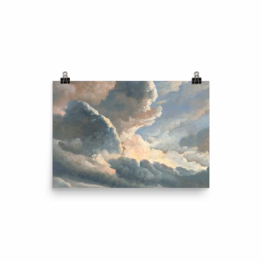 "Lone Fox 'Sunset Cloud Study Over Rome' Art Print - Landscape Wall Art Decor"